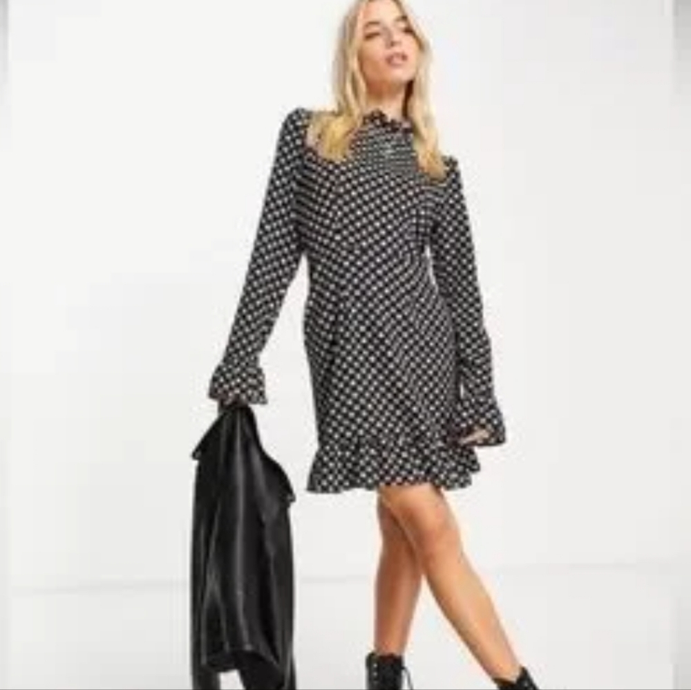 ASOS Frill Neck Mini Dress 14